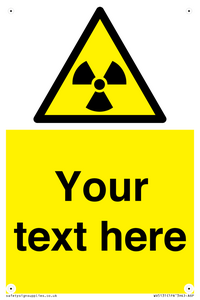 Custom Radioactive Material Sign